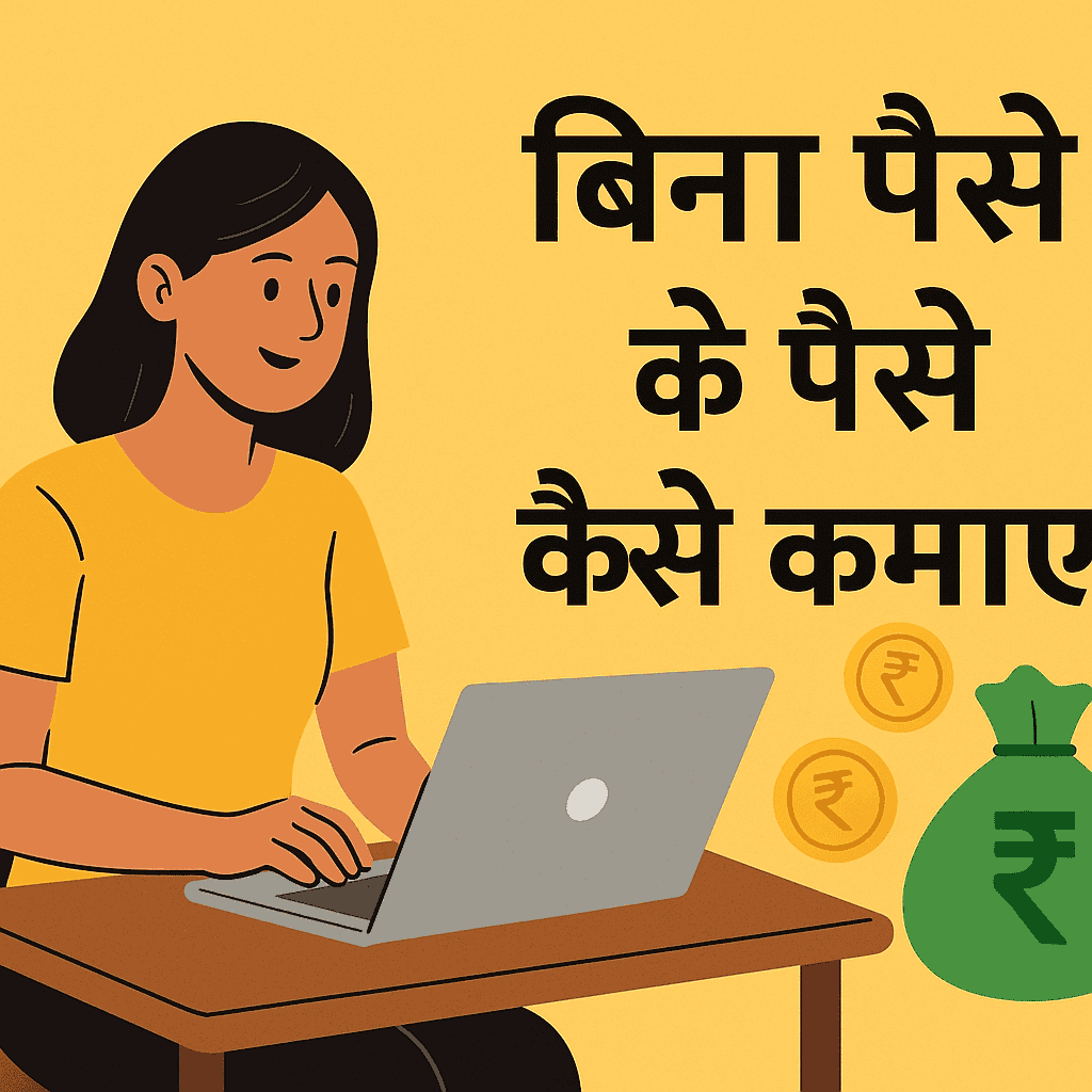 बिना पैसे के पैसे कैसे कमाए 2025: फ्री में शुरू कर हर दिन ₹2000 तक कमाएं 2 बिना पैसे के पैसे कमाने के बेहतरीन तरीके