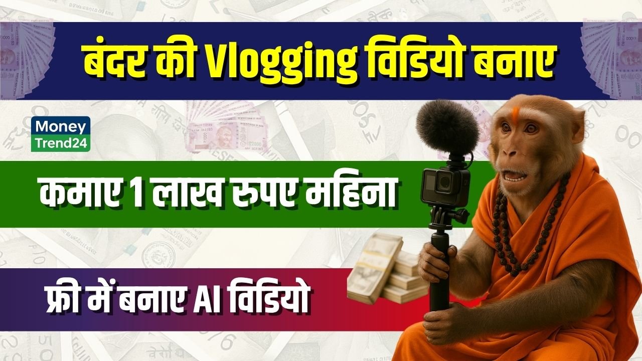 Instagram पर वायरल बंदर Vlogging वीडियो: AI से वीडियो बनाकर कमाए ₹1 लाख महीना